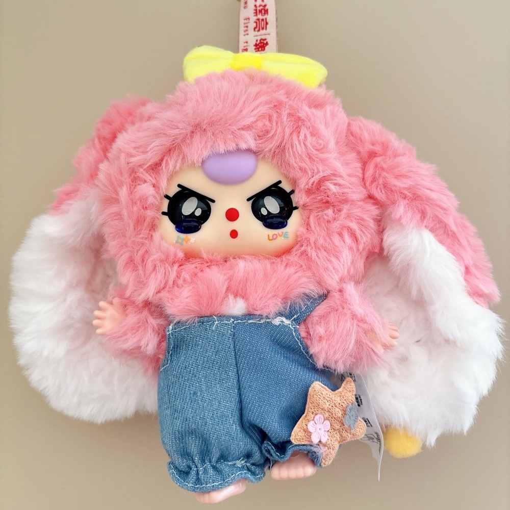 Baby Three Rabbit Macaron Cute Bunny V2 Plush Blind Box with card no box